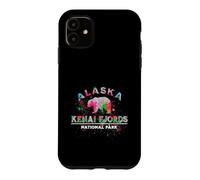 Retro Kenai Fjords National Park Alaska USA Bear Hiking Case for iPhone 11