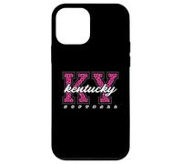Retro Kentucky Softball Pink Leopard Collegiate State Art Case for iPhone 12 mini