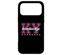 Retro Kentucky Softball Pink Leopard Collegiate State Art Case for iPhone 17 Pro Max