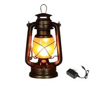 Retro Kerosene Lamp, Decorative Rechargeable Desktop Lamp with 3 Lighting Modes, LED Classic Oil Warm Lamp for Bar, Restaurant (A Type)