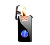 Retro kerosene lighter, intelligent induction four ignition modes kerosene voice-controlled lighter, portable reusable windproof lighter, rechargeable large-capacity transparent oil window lighter, id