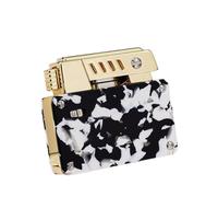 Retro Kerosene Lighter with One-Button Ejection, Double-Sided Metal Embossed Body, Ideal for Business Gifts and Camping