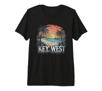 Retro Key West Landscape Vintage Souvenir Premium T-Shirt