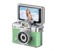 Retro Keychain Camera With 1.47 Inch 180° Flip Screen, 100MP Sensor, 720P LED Fill Light And CMOS Anti-Shake For Vlogging Photography(Green)