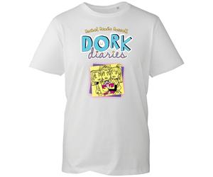 Retro Kids Comic Dork Squad Cover T-Shirt, Sarcastic Reading Humour Design, World Book Day Diary School Outfit, Quiet Nerd Joke Tee UK (White, 5 Years)
