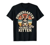 Retro Kindergarten You Kitten Cat Rizz Teacher Happy Future Value Graphic T-Shirt