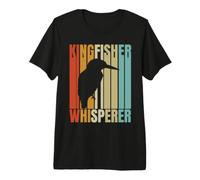 Retro Kingfisher Whisperer - Kingfisher Premium T-Shirt