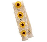 Retro Knit Headband with Magics Strap Adjustable Hairband for Women Men Soft Acrylic Fabric Hair Accessory Unisex Vintage Styling Elegant Knit Hair Accessory