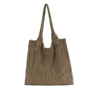 Retro Knitted Shoulder Bag Women's Hollow Mesh Tote Handbag For Beach And Travel