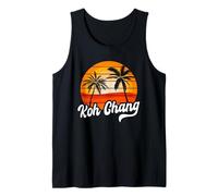 Retro KOH Chang Sunset Palm Trees Vintage Travel Design Tank Top