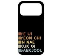 Retro Korean TKD Oath | Five Commandments Tae-Kwon-Do Case for iPhone 17 Pro Max