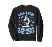 Retro Lab Tech Running Tests LAB TECH RUNNING THE TESTS Sweatshirt