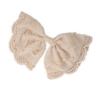 Retro Lace Hair Clip Embellished Bows Spring Grip Hairpin Elegant Hair Accessories For Bridal Party Prom And Daily Use