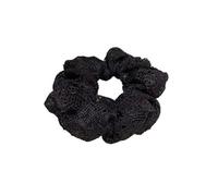 Retro Lace Large Intestine Hair Ring Ball Head High Ponytail Rubber Band Tie Rope Hair Accessories(Schwarz)