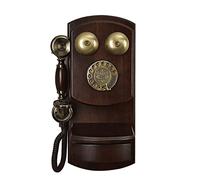 Retro Landline Phone for Home School and Office Electronic Wall-Mounted Vintage Rotating Retro Telephone Wired Landline Backlht Hands-Free Rotary Dialing Replay Hands-Free Ringtone Adjustabl