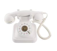 Retro Landline Telephone, Classic Corded Desk Phone, Sound Guestbook Function Vintage Old Fashioned Dial Button Phone, Decorative Retro Landline for Home Office