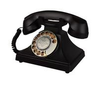 Retro Landline Telephone, Corded Vintage Phone, 1930s Antique Rotary Dial Home Phone, Old Fashion Decorative House Phones for Seniors, Working Basic Rotary Phones for Home/Office/Hotel/School