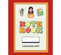 Retro Language Arts Notebook-College-Ruled • 7.5×9.25in (120Pages): 90s grid-paper cover with bubble letters & motivational stickers • Perfect for Middle & High School