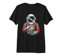 Retro Lapidary Artist Exploring the Glowing Space Rocks Premium T-Shirt