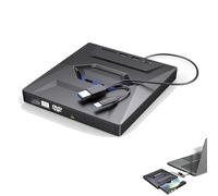Retro Laptop CD DVD Player USB C 3.0 Portable CD Burner, 3 USB and Tf/Sd Card Ports, External Cds DVD Drive for Laptop, Blueray-DVD Player, Dvds Players for Laptops for a Variety of Devices (a)