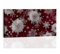 Retro Large Abstract Canvas Painting, Christmas Patterns Snowflakes Poster Canvas Painting for Living Room Wall Art Pictures Home Decorative Frameless 150L x 70W cm
