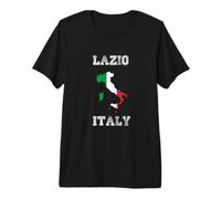 Retro Lazio Italy Distressed Italy Flag Premium T-Shirt