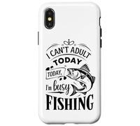 Retro Lazy Weekend Fishing - I'm Busy Fishing Bass Fishing Case for iPhone X/XS