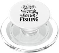 Retro Lazy Weekend Fishing - I'm Busy Fishing Bass Fishing PopSockets PopGrip for MagSafe