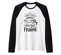 Retro Lazy Weekend Fishing - I'm Busy Fishing Bass Fishing Raglan Baseball Tee