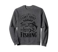Retro Lazy Weekend Fishing - I'm Busy Fishing Bass Fishing Sweatshirt