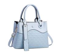 Retro Leather Purses, Simple And Atmospheric Single Shoulder Bag With Korean Trend Style(Blue)