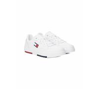 Tommy Jeans Men's Retro Essential Cupsole Trainers, White (White), 6,5
