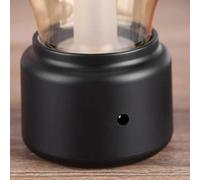 Retro LED Night Light, Edison Bulb Bedside lamp, Creative Vintage USB Rechargeable Bedside Desk Bulb Lamp(Black)