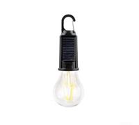 Retro LED Solar Lamp ABS Material for Tent Garden | Warm filament glow, auto sensor night on, wire-free for solar power, portable hook design, tent garden use(Cup Style)
