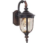 Retro LED Wall Lantern - Waterproof Outdoor Balcony Light, Simple Bracket Design, Vintage Style Chaner for Garden, Patio, Porch, and Pathway Illumination