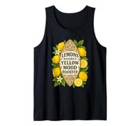Retro Lemons Citrus Fruit Floral Summer Positive Aesthetic Tank Top