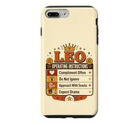 Retro Leo Horoscope Funny Personality Traits Fire Sign Case for iPhone 7 Plus/8 Plus
