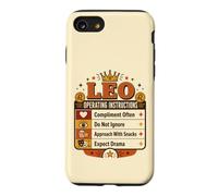 Retro Leo Horoscope Funny Personality Traits Fire Sign Case for iPhone SE (2020) / 7/8