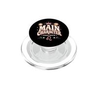 Retro Leo Zodiac "Main Character Since Birth" Horoscope PopSockets PopGrip for MagSafe