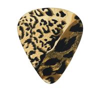 Retro Leopard Print,12 Pcs Guitar Pick,3 Different Thickness Plectrums for Acoustic Guitar Bass Ukulele (0.46mm 0.96mm 0.71mm)