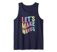 Retro Let’s Make Waves Biology Team Teacher Learn Stud Tank Top