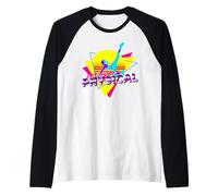 Retro Let's Get Physical Totally 80's Workout Fitness Raglan Baseball Tee
