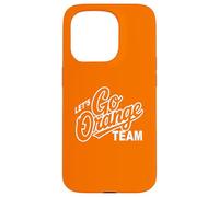 Retro LET'S GO ORANGE TEAM Varsity War Game Day Spirit W ase for iPhone 15 Pro