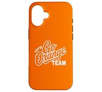 Retro LET'S GO ORANGE TEAM Varsity War Game Day Spirit W ase for iPhone 16