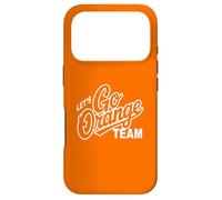 Retro LET'S GO ORANGE TEAM Varsity War Game Day Spirit W ase for iPhone 17 Pro