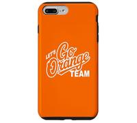 Retro LET'S GO ORANGE TEAM Varsity War Game Day Spirit W ase for iPhone 7 Plus/8 Plus