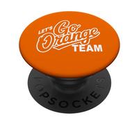 Retro LET'S GO ORANGE TEAM Varsity War Game Day Spirit Week PopSockets Adhesive PopGrip