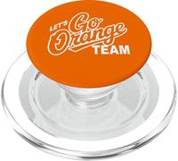 Retro LET'S GO ORANGE TEAM Varsity War Game Day Spirit Week PopSockets PopGrip for MagSafe