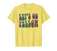Retro LET'S GO YELLOW Team War Game Hipster Summer Camp T-Shirt