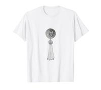 Retro Letter Initial Monogram Burlesque Pastie Alphabet O Value Graphic T-Shirt, Men, White, M